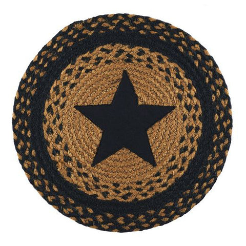 Star Black 15" Round Table Accent, BR-197TA