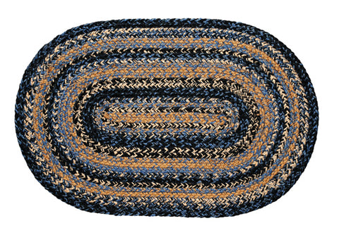 River Shale Braided Rugs ,BR-246 20"x30" to 8'x10' Oval