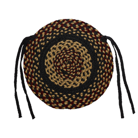 Blackberry 15" Braided Chair Pad- Set of 4, BR-184BCC