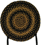 Ebony Braided Rugs ,BR-180 20"x30" to 8'x10' Oval