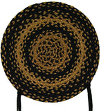 Ebony Braided Rugs ,BR-180 20"x30" to 8'x10' Oval