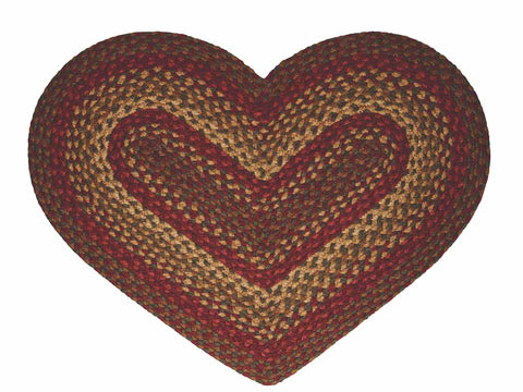 Cinnamon 20''x30'' Heart Shaped Rug, BR-175HRT