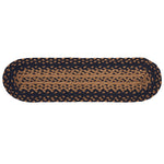 Ebony Braided Rugs ,BR-180 20"x30" to 8'x10' Oval