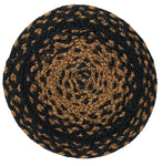 Ebony Braided Rugs ,BR-180 20"x30" to 8'x10' Oval