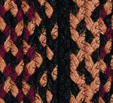 Blackberry Braided Rugs, BR-184 20" x 30" to 8'x10' Oval