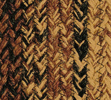 Cappuccino Braided Rugs ,BR-201 20"x30" to 8'x10' Oval