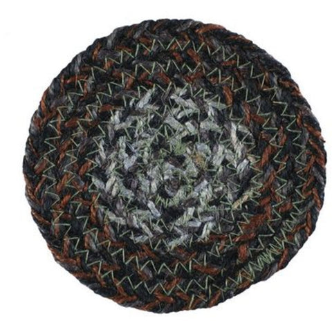 Night Shadow 4.5" Braided Coaster- Set of 4, BR-269CO