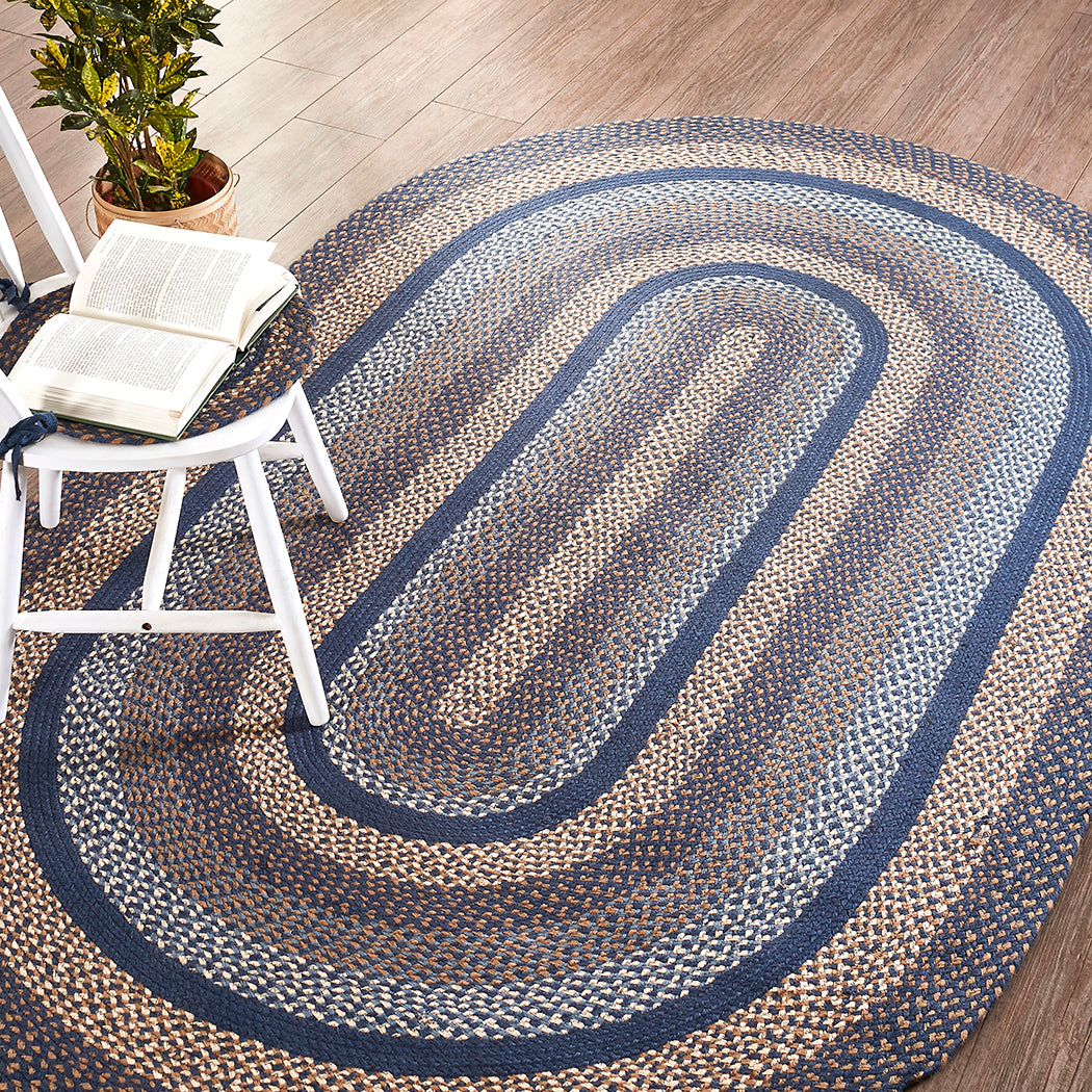 Denim_IHF Home Decor_Jute Braided Rug_Oval 20"x30"