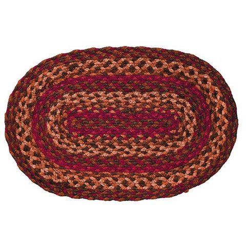 Cinnamon Braided 10"x15" Rug Swatches - Set of 4, BR-175SWT