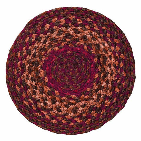 Cinnamon Braided  8" Rug Trivets - Set of 4, BR-175TRV