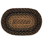 Ebony 10"x15" Braided Rug Swatches - Set of 4, BR-180 SWT