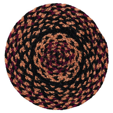 Blackberry 8" Braided Trivet - Set of 4, BR-184TRV