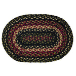 Tartan 10"x15"  Braided Rug Swatches - Set of 4, BR-219 SWT