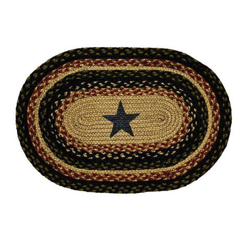 Tartan Star 10"x15" Braided Rug Swatches - Set of 4, BR-252 SWT