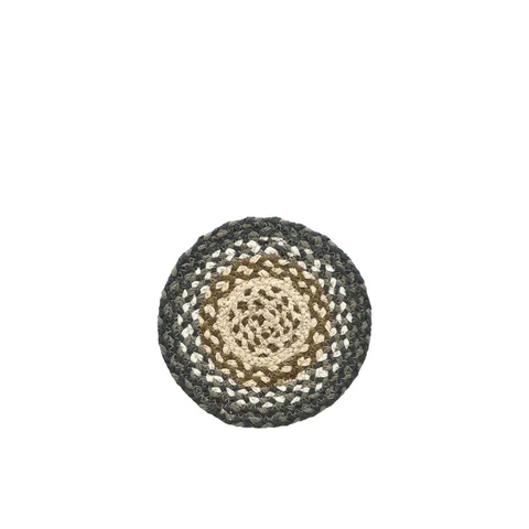 Grassland 4.5" Braided Coaster- Set of 4, BR-295CO