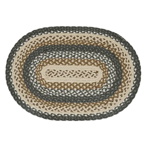 Grassland 13"x19" Braided Placemat- Set of 4, BR-295P