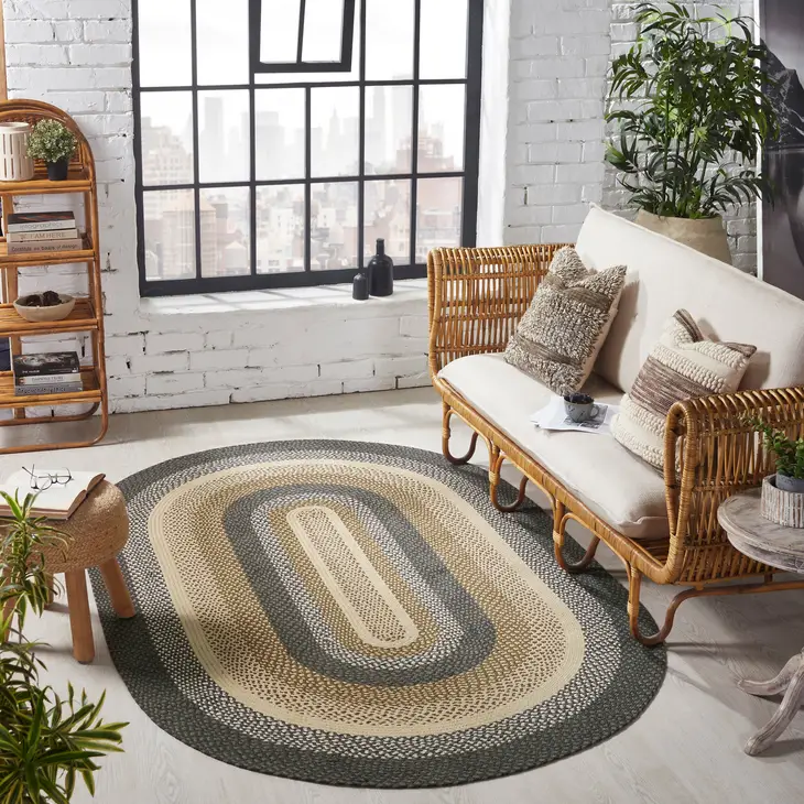 Ashwood 20x30 in. Braided Oval Rug - Allysons Place Ashwood 20x30 in. Braided Oval Rug - Allysons Place