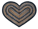 River Shale 20"x30" Heart Shaped Rug, BR-246-HRT