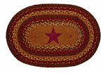 Cinnamon Star 10"x15" Braided Rug Swatches - Set of 4, BR-253SWT
