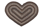 Night Shadow 20"x30" Heart Shaped Rug, BR-269HRT