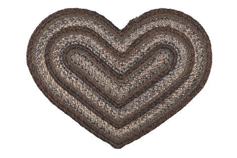 Night Shadow 20"x30" Heart Shaped Rug, BR-269HRT