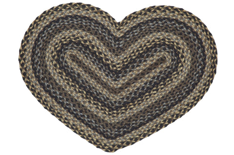 Farmyard 20"x30" Heart Shaped Rug, BR-282HRT