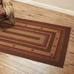 Cinnamon Star Braided Rugs, BR-253 20"x30" to 8'x10' Rect.