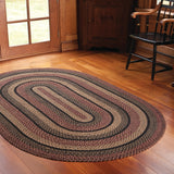 Blackberry Braided Rugs, BR-184 20" x 30" to 8'x10' Oval